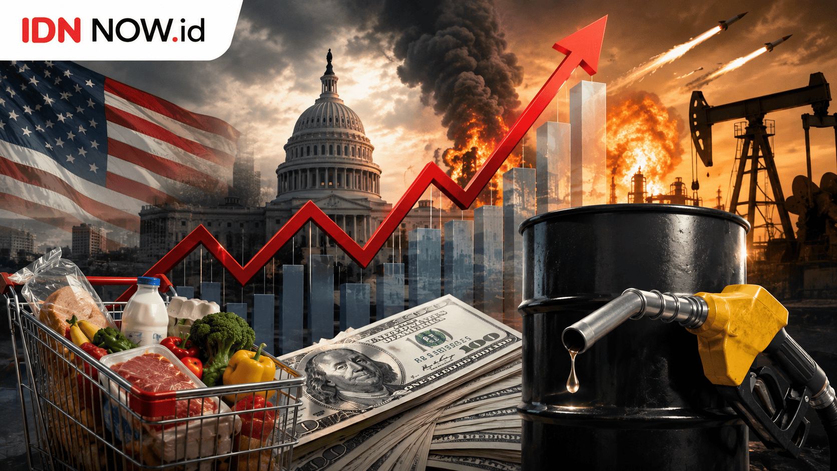 Inflasi Amerika Serikat Melonjak Tajam sejak April 2026 Akibat Perang Iran