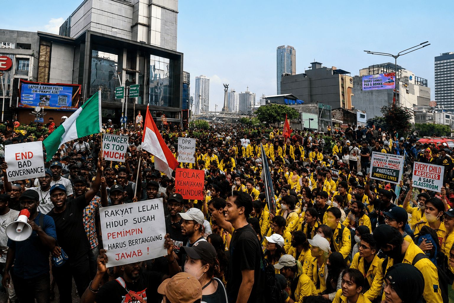 Dari Nigeria hingga Indonesia, Rakyat Turun ke Jalan: Lelah Hidup Susah, Tuntut Pemimpin Bertanggung Jawab